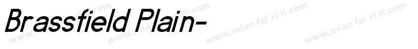 Brassfield Plain字体转换